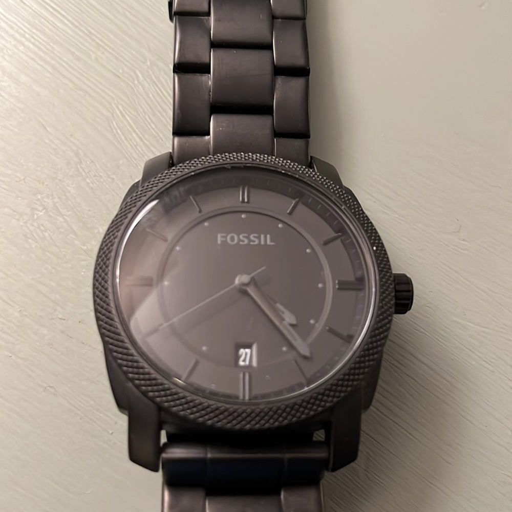 Black Fossil Watch - image 2